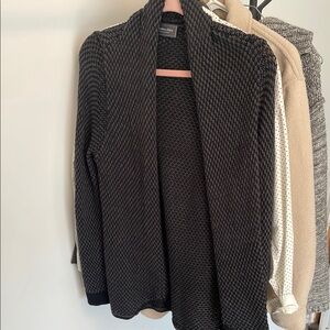 Black Textured Women's Sweater